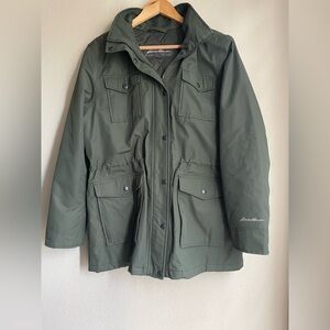 Eddie Bauer Olive Green Weatheredge Insulated Jacket